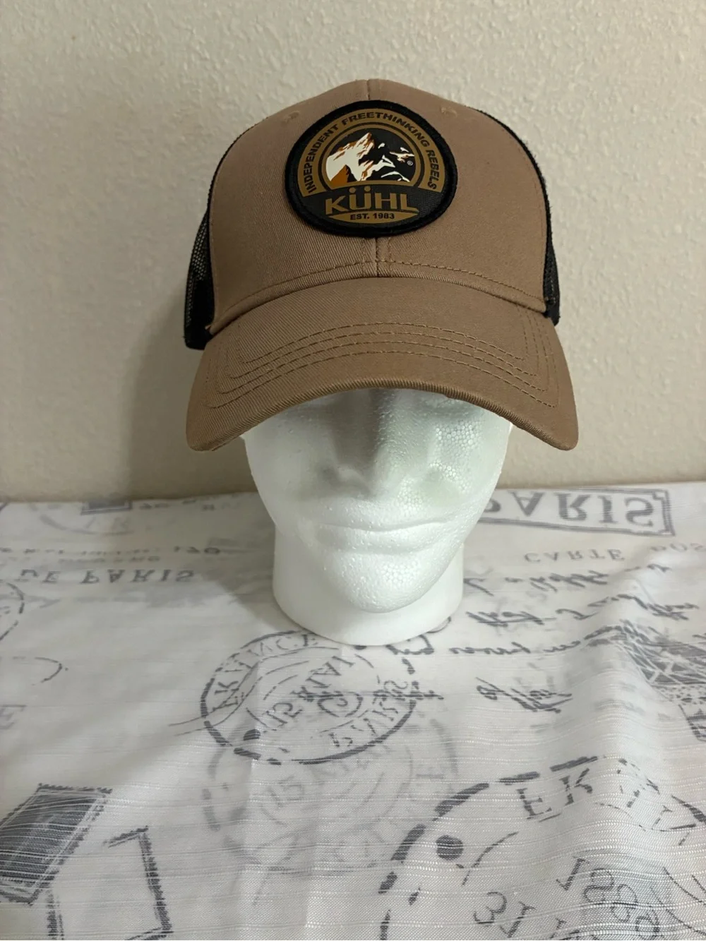 KUHL Trucker Hat Independent Freethinking Rebels EST. 1983 Mesh Back - Brown